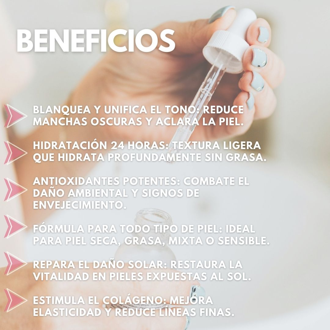 Serum Iluminador y Blanqueador Con Glutation