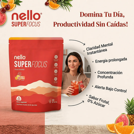NELLO SuperFocus: Enciende tu productividad, domina tu concentración.