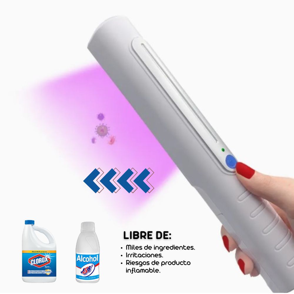 Luz UV Portátil: Elimina Gérmenes al Instante