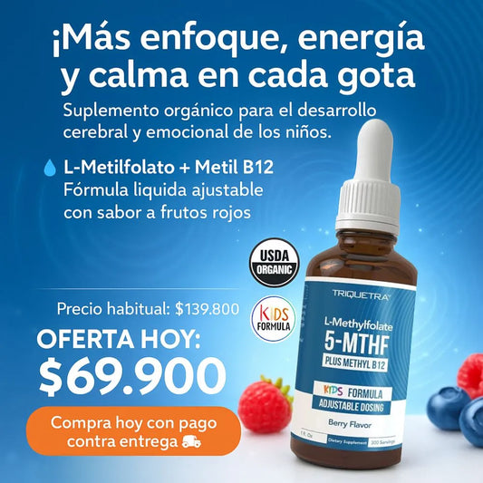 Metilfolato KIDS - Enfoque y Energía en Gotas
